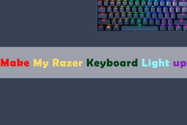 why wont my razer keyboard light up