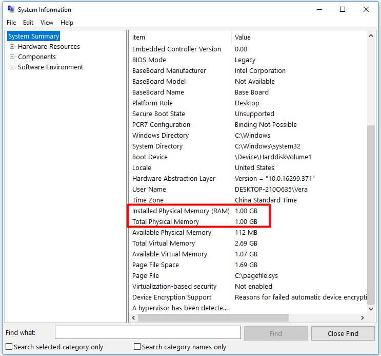 dfind out processor of computer