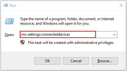 open the Devices Settings window