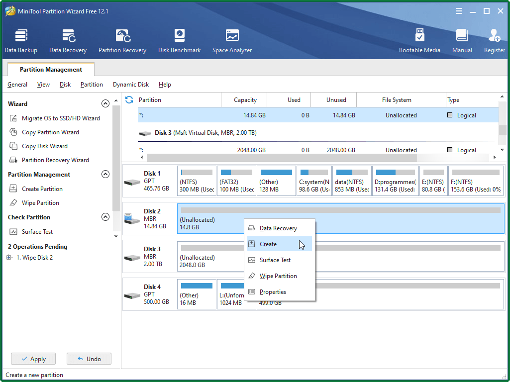 Create Partition