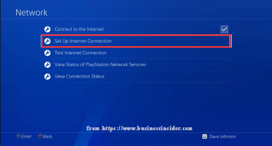 click on Set Up Internet Connection
