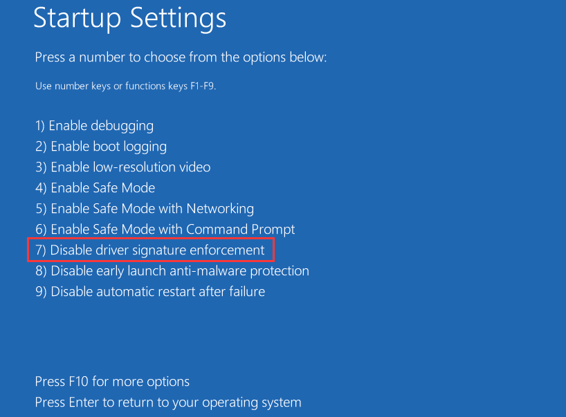 windows 7 driver signature problem windows 7 driver signature problem