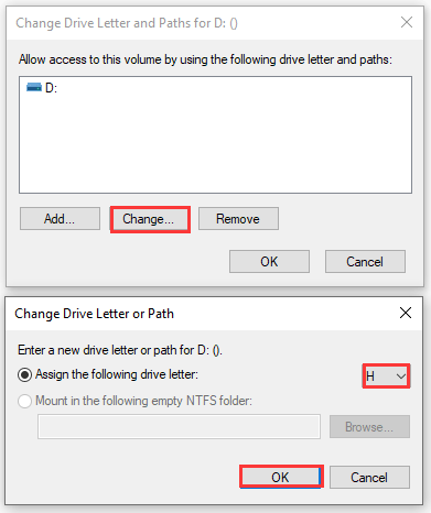 select another drive letter for CD-ROM