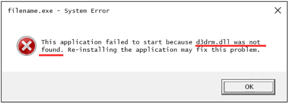 d3drm.dll was not found