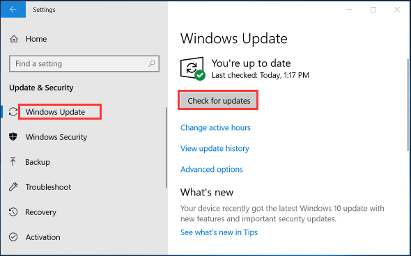 update Windows
