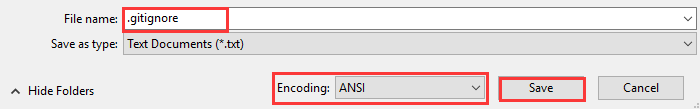 change the encoding to ANSI
