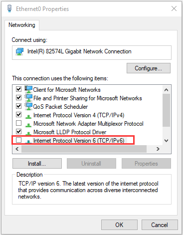disable IPv6