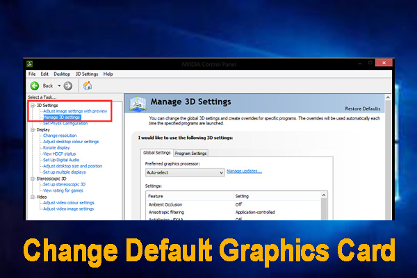 How Change Default Graphics Card Windows 10 Guide]