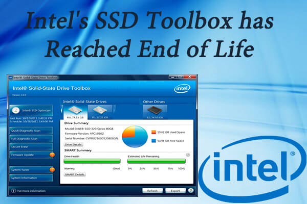 Intel’s SSD Toolbox has reached end of life