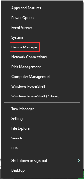 click on Device Manager