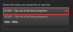 opt out of Beta programs