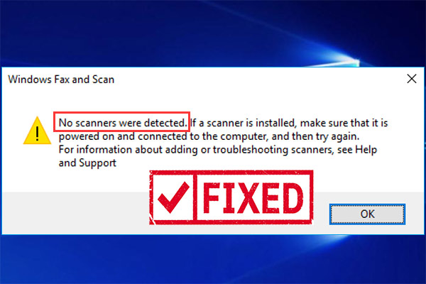no scanners were detected