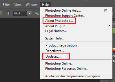 update Photoshop