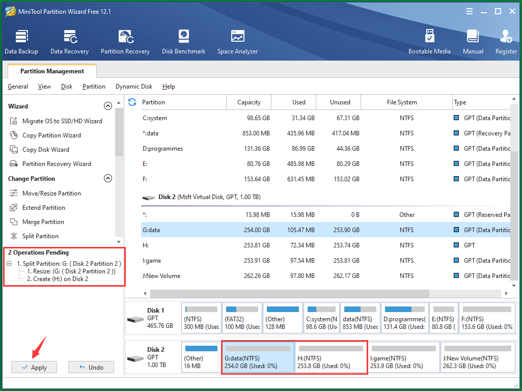 Preview Changes and Apply Changes