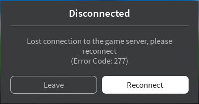 Error code 277 and error code 279