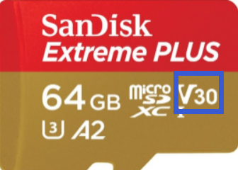 the video speed class of SanDisk Extreme Plus
