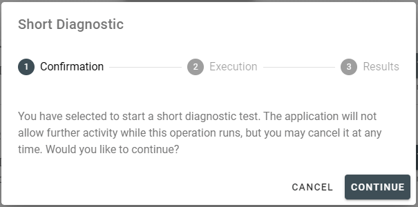 S.M.A.R.T Diagnostic Short Test