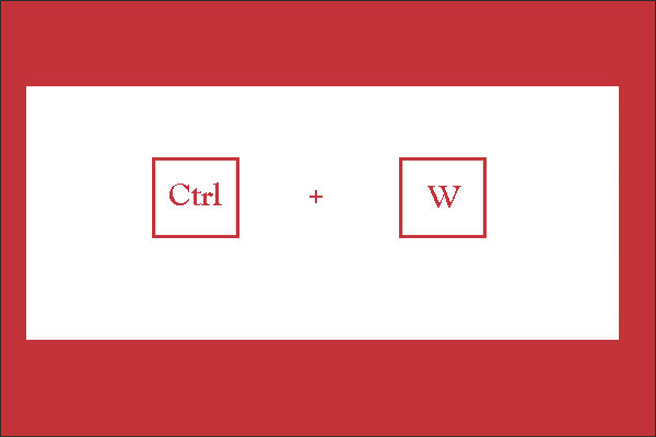 what does Ctrl W do