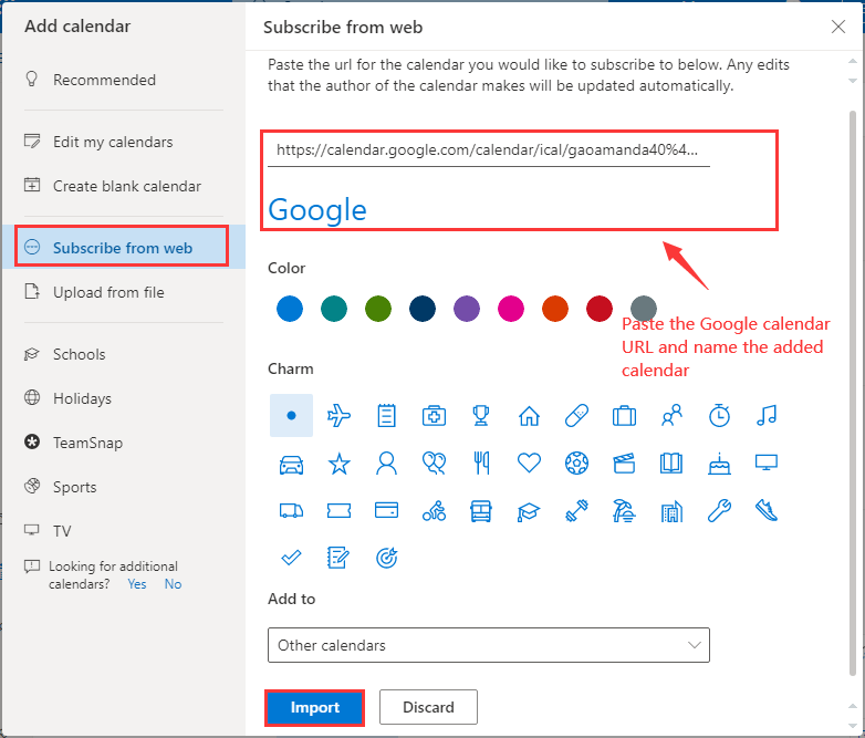 How to Add Google Calendar to Outlook & Do the Reverse MiniTool Add Google Calender To Outlook