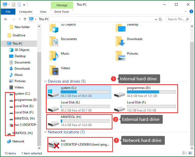 Hard Drive Icons in Windows Explorer