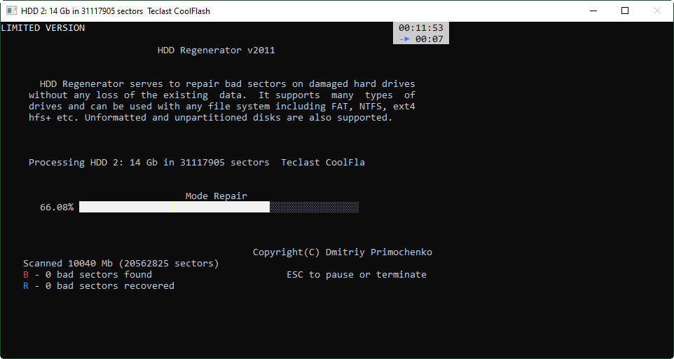 hdd regenerator 1.71 vs 2011 hdd regenerator 1.71 vs 2011