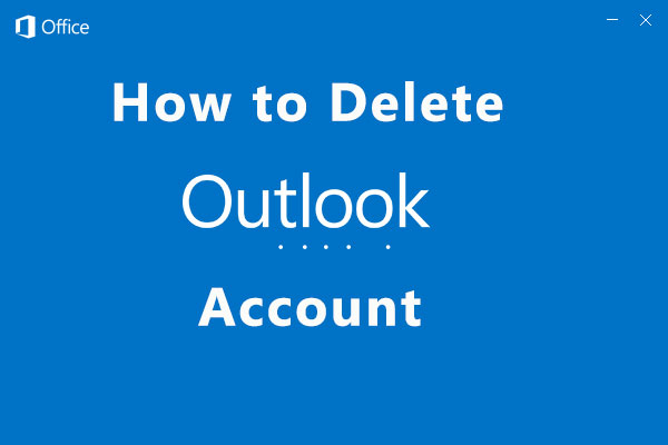 how to delete Outlook account