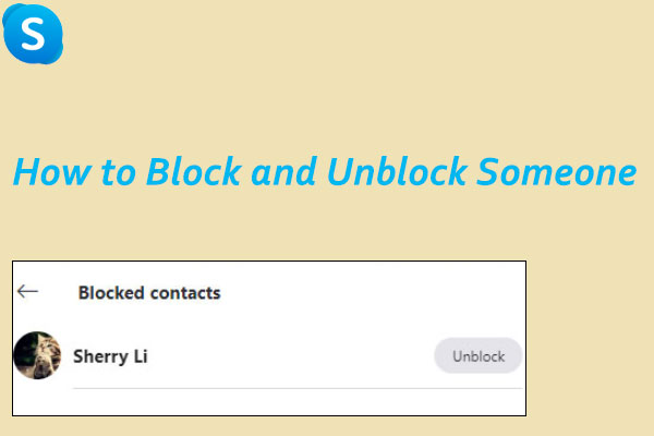 how to unblock someone on Skype