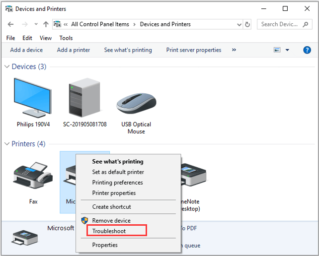 Quick Fixes Printer Not Connected in Windows 10 MiniTool Partition