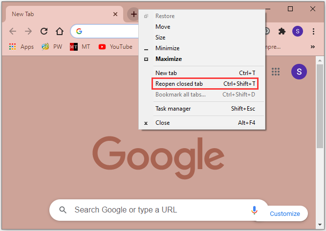 How to Restore Chrome Tabs? Here Are 3 Methods! - MiniTool Partition Wizard