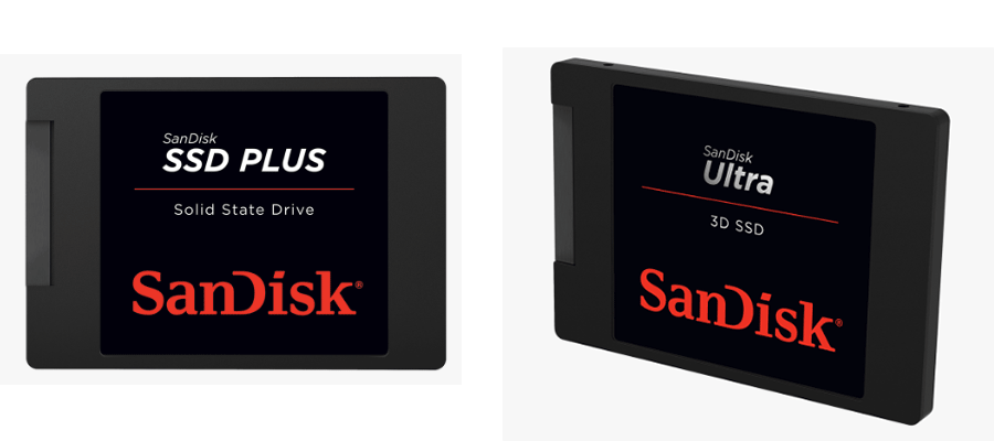 SanDisk SSD Plus and SanDisk Ultra 3D SSD
