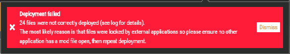 Vortex mods cannot be deployed