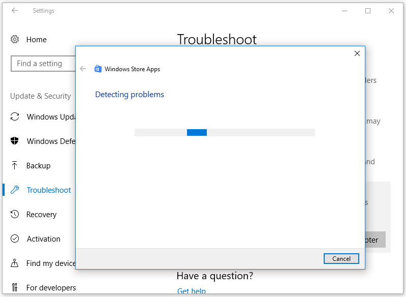 detecting the problems
