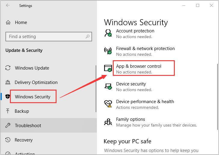 click App & browser control