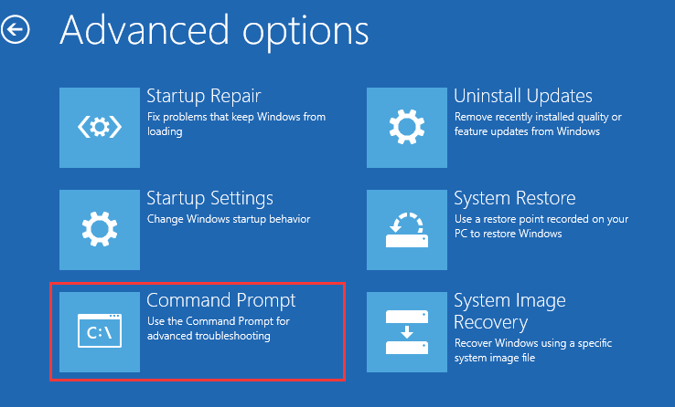 open Command Prompt