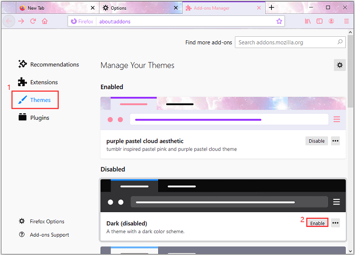 firefox add on youtube dark theme
