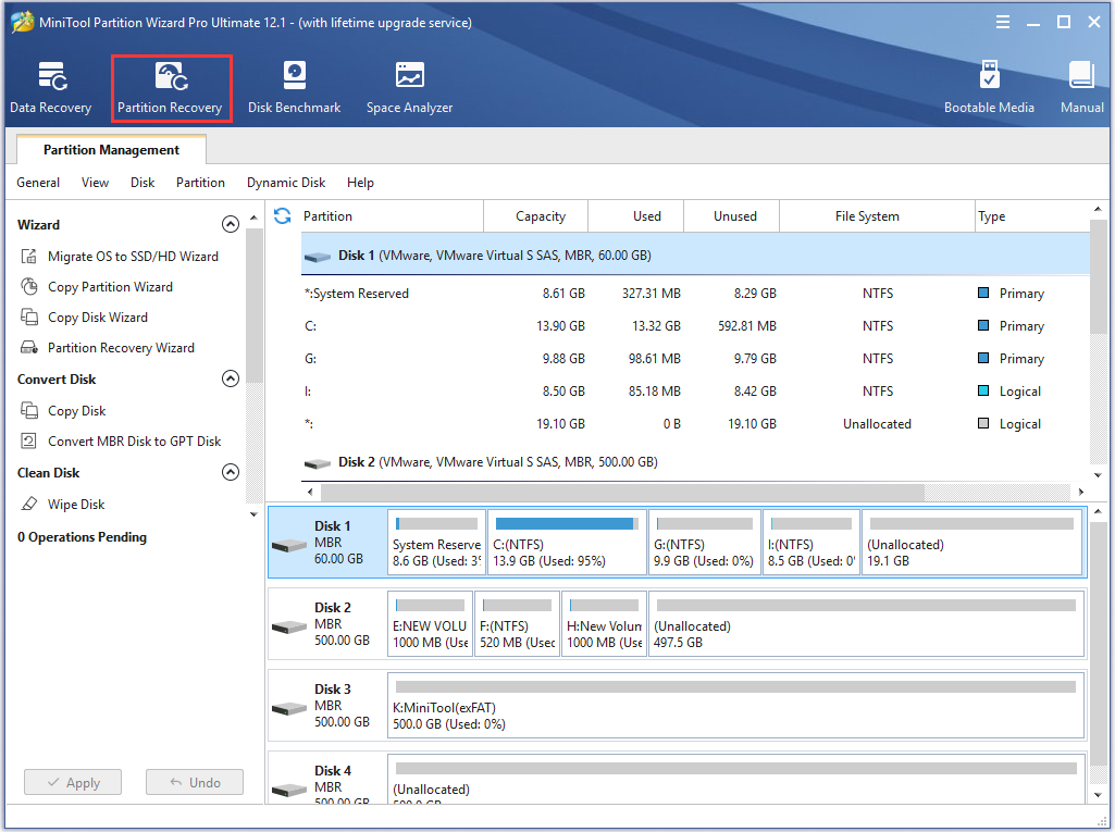 click on Partition Recovery