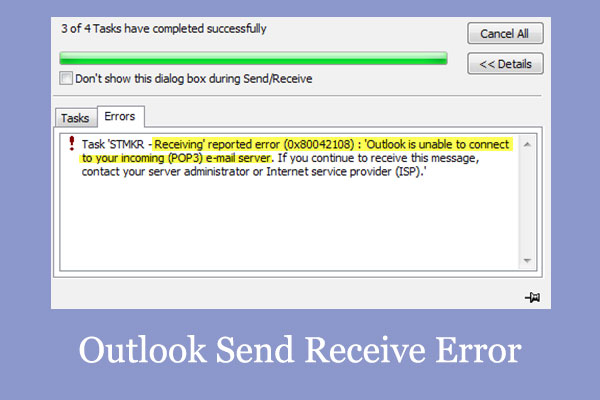 how to fix microsoft outlook 2010 send receive error