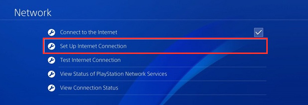select Set up Internet Connection