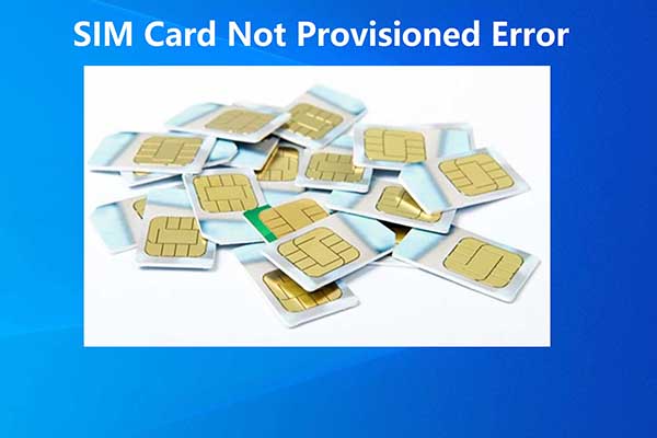 SIM card not provisioned