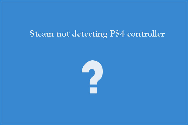 ps4 controller on pc not detected