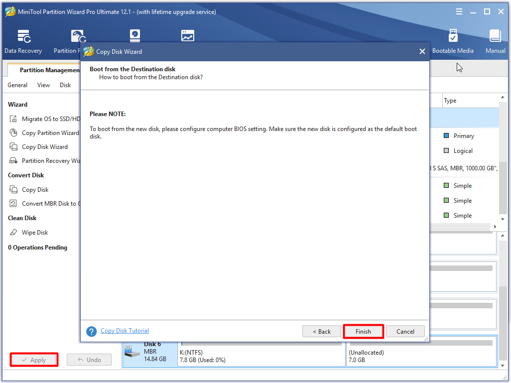 save and execute changes