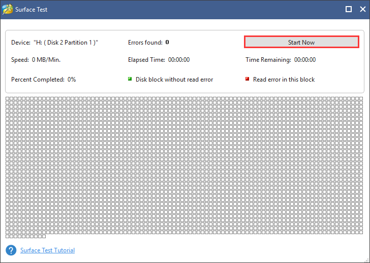 click the Start Now button