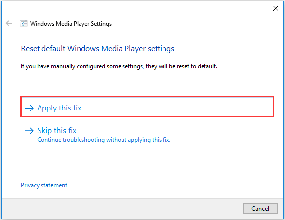 choose the Apply this fix option