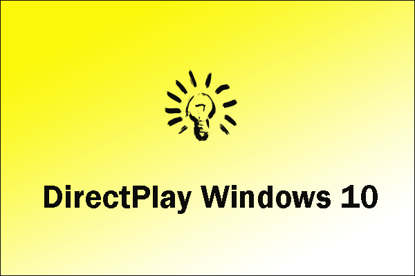 how to enable direct play on windows 10