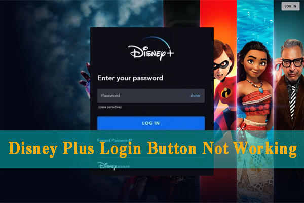 Disney Plus login button not working