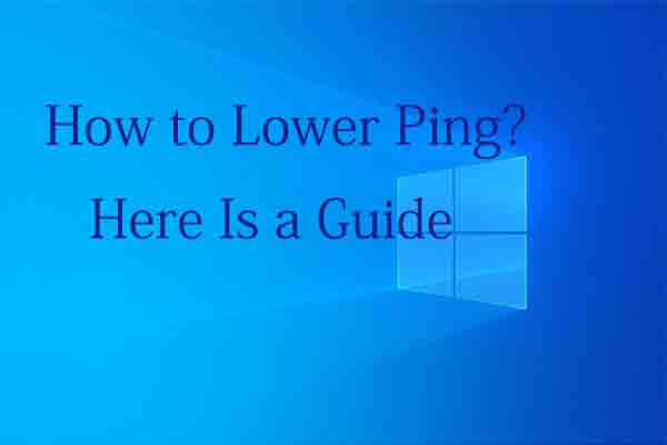 how to lower ping