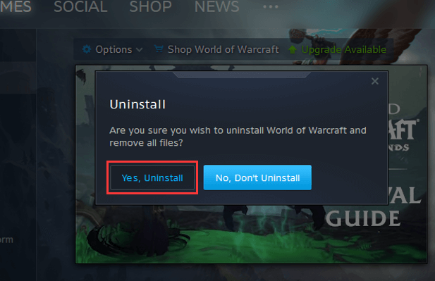 uninstall battlenet