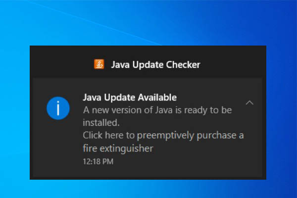 java update checker thumbnail