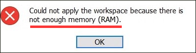 Photoshop not enough memory