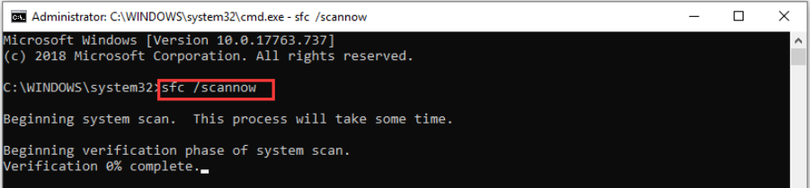run an sfc scan
